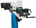 Extra solid clamping system with rigid v-block jaws for a secure hold of tubes, flat and square materials