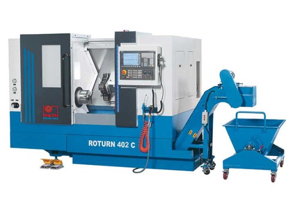 Roturn 402 C - Torno CNC compacto para la producción en serie con control CNC Siemens y contrapunto