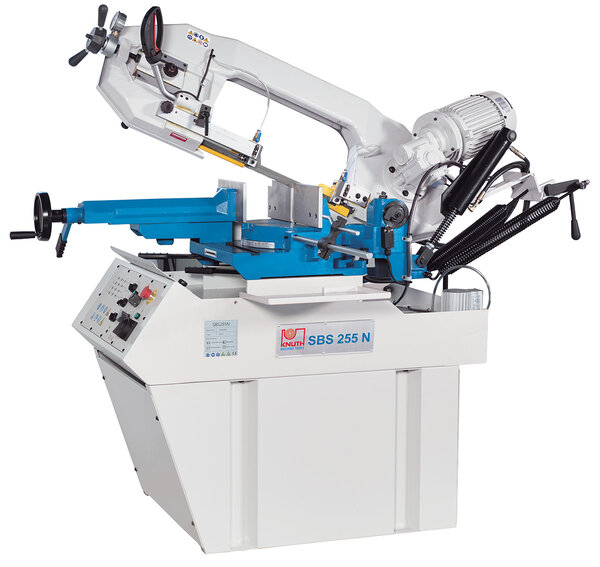 SBS 255 N - Fierăstrău orizontal cu bandă cu unghi ascuțit dublu, cu capacitate mare de tăiere, de cea mai bună calitate de prelucrare și cu un raport preț-performanță remarcabil