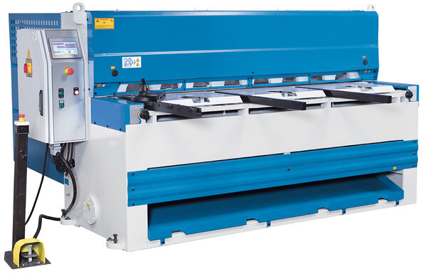 KMT RNC 2004 inkl. Optionen - Kulissengeführte motorische Tafelschere mit NC-gesteuertem Hinteranschlag, Blechhochhaltevorrichtung und weiteren Optionen