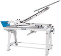 KHS E 1000 - Cizalla de guillotina manual para el corte preciso de chapas finas, gran mesa de apoyo y tope longitudinal ajustable