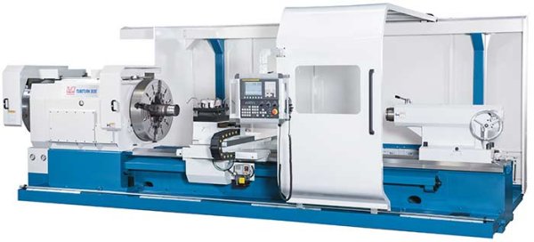 TubeTurn CNC - Oil field lathe with large spindle bore, dual chuck and Fanuc controller
