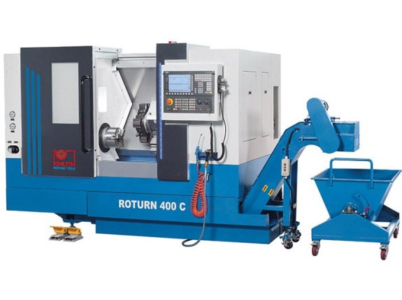 Roturn 400 C - Kompaktní CNC soustruh pro sériovou výrobu s CNC řídicím systémem Siemens a koníkem