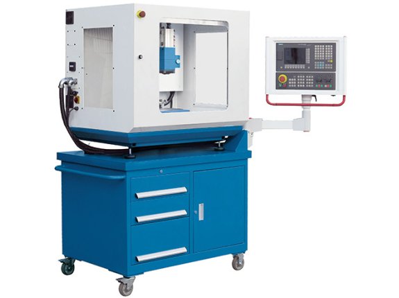 LabCenter 260 CNC - Kompaktní mobilní CNC frézka s řídicím systémem Siemens a měničem nástrojů pro školení a prototypovou výrobu