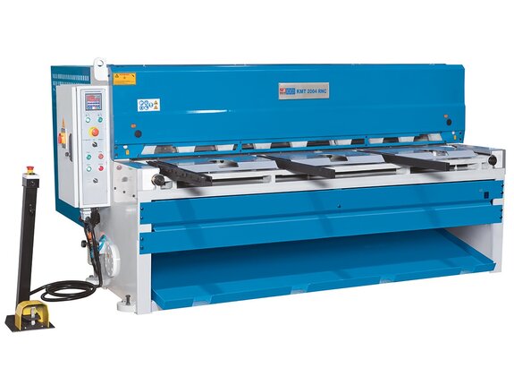 KMT RNC 2004 - Cizallas de chapa motorizadas, guiadas y de bloque deslizables con calibre trasero controlable por NC