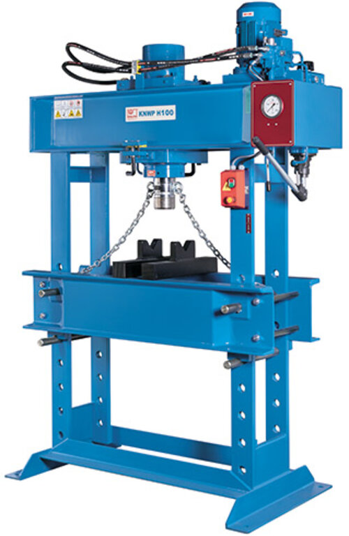 KNWP H 160 - Моторизованный пресс с позиционируемым цилиндром и опорными призмами