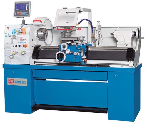 Basic 180 Super - Heavy mechanic&#039;s lathe with extensive accessories, extra wide bed and high cutting performance