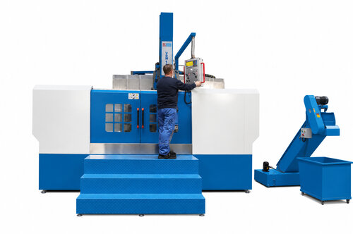VDM 1600 S - Incluye travesaños móviles, avance servoaccionado infinitamente variable y soporte lateral adicional para diámetros de torneado muy grandes