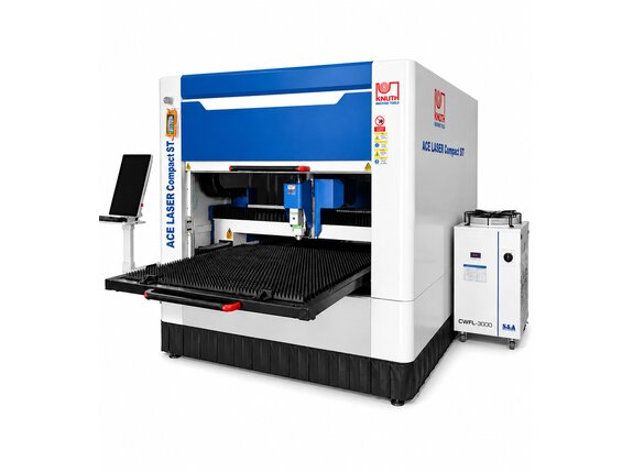 ACE Laser Compact ST 1313 1.5 - Faserlaser-Schneidanlage mit kompakten Abmessungen, ausziehbarem Tisch und breitem Leistungsspektrum