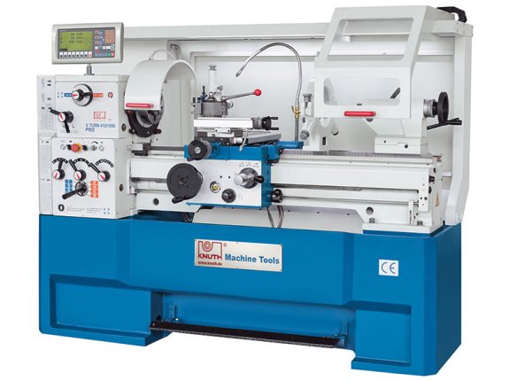 V-Turn 410 PRO - Top model of the V-Turn series with infinitely variable spindle speed and constant cutting speed, as well as rapid traverse and modern ergonomic design