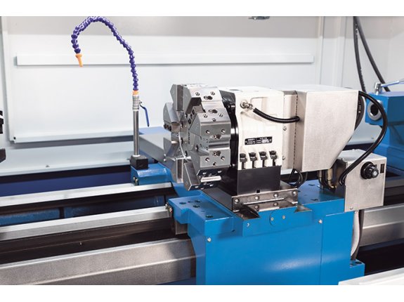 Automatic 8-station tool turret with hydraulic clamping