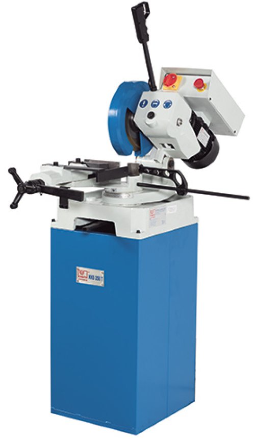 KKS 275 T - Robust manual cold circular saw for workshop use with precise mitre adjustment and space-saving base frame