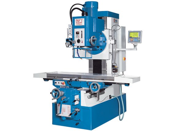 KB 1400 - Optimal for heavy machining of large workpieces with swivelling vertical milling head and infinitely variable speed
