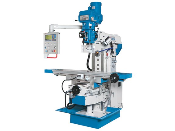 VHF 3.2 - With swiveling vertical milling head, automatic servo feed in all axes, horizontal spindle and swivel table