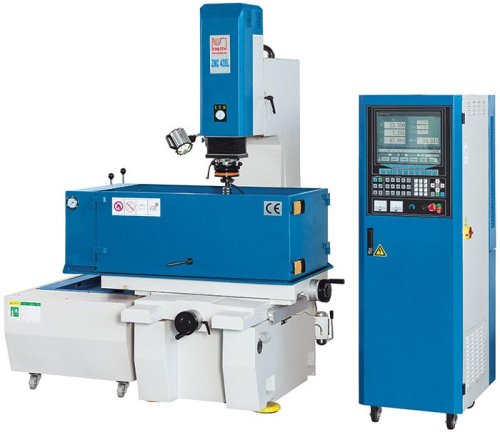ZNC-EDM - ZNC-controlled electrical discharge machine with manually positioned work reservoir for tool and die making