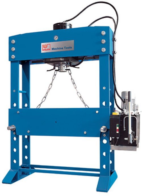 KNWP 100 HM - Motorised workshop press with horizontally positionable cylinder unit with two-stage hydraulics