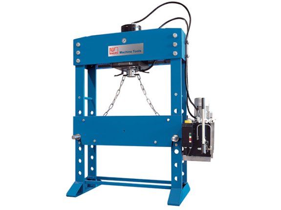 KNWP 160 HM - Motorised workshop press with horizontally positionable cylinder unit with two-stage hydraulics