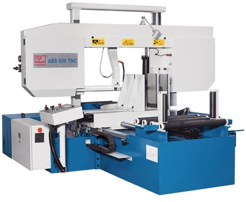 ABS 600 TNC - Heavy duty double column design with mitre adjustment, hydraulic feed and touch screen programming of the saw cycles