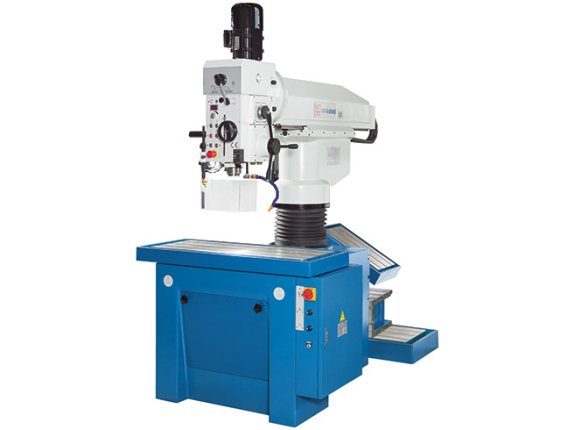 KSR 40 Advance - Fast smooth positioning of the drilling quill on 3 possible work stations with automatic gear feed and infinitely variable spindle speed