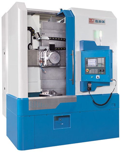 VDL 800 CNC - Compact design and 4 station turret for large diameter parts turning