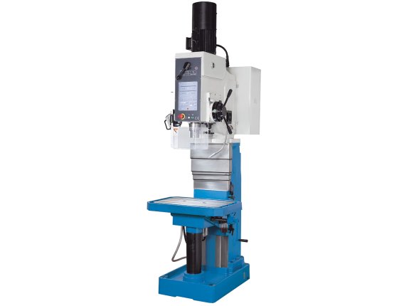 ZXB60F - Servo-conventional box-column drill press with motorized table height adjustments and HMI with touchscreen
