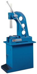 1 T - Versatile arbor press with adjustable rod and bench mounting holes