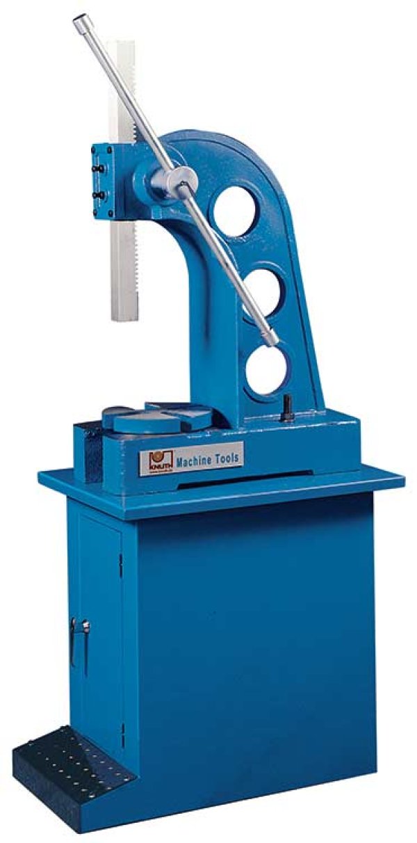 1-5 T - Versatile arbor press with adjustable rod and bench mounting holes