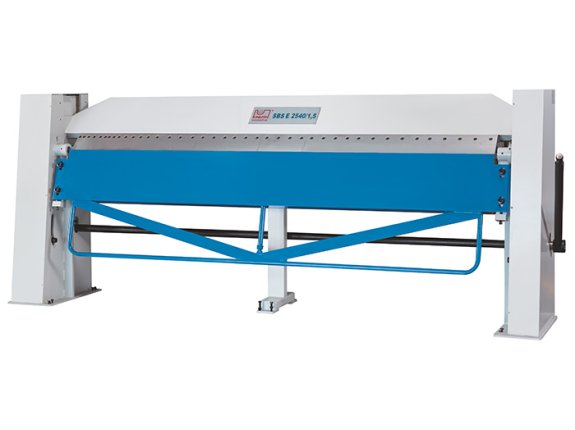 SBS E 2540/1,5 - Heavy manual folding machine with segmented upper tool and manual crowning for large working length requirements
