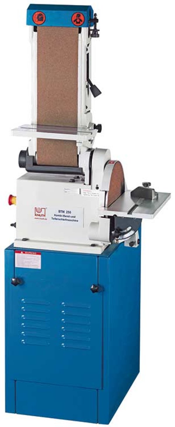Vertical grinding surface with support table