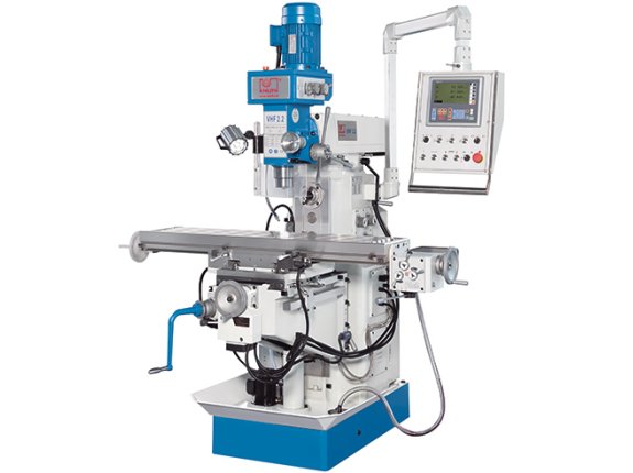 VHF 2.2 - Universal milling machine with swiveling cutter head, 
automated feed in X and Y axes, horizontal spindle 
and extensive standard equipment