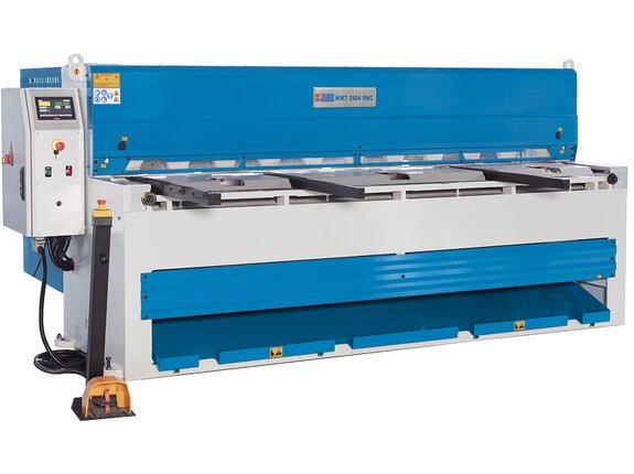 KMT RNC 3004 - Sliding block guided motorized plate shears with NC-controlled back gauge