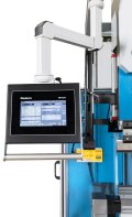 The compact DA-53T is a highly advanced touchscreen control solution for synchronized press brakes. The Delem touchscreen graphic user interface makes programming very easy.