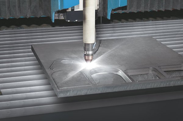In plasma cutting, the electric arc between electrode and workpiece is constricted by a cutting nozzle so that a plasma beam of high energy density is generated as an effective cutting tool for metals