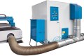 Dust collector and filtration unit available as optional feature