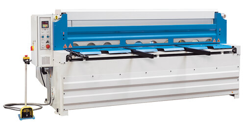 Prestige RGM 2504 NC - Sliding block guided motorized plate shears with NC-controlled back gauge