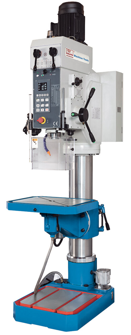 ZY5050A - Powerful gear-driven drill press with automatic feed plus motorized table movement