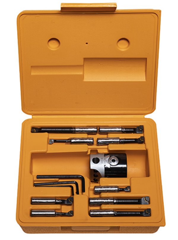 Set Testa Alesatrice F1-12 Con 9 Barre - MT2-M10 - Per Fresatrici CNC - Diametro 10-125mm - Foto 7