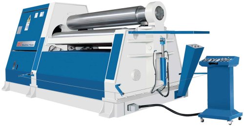 RBM 25/25 NC Teach In - Heavy NC-controlled version with hydraulically driven rollers for processing large thick plates of heavy plate