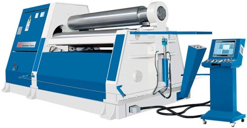 RBM 30/50 NC Teach In - Heavy NC-controlled version with hydraulically driven rollers for processing large thick plates of heavy plate