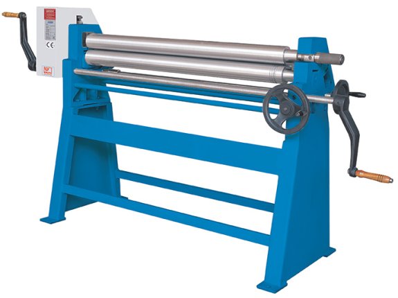 KR T 20/1,5 - Manually driven rolls in asymmetrical arrangement with manual rear roll infeed for processing thin sheet and thin plate