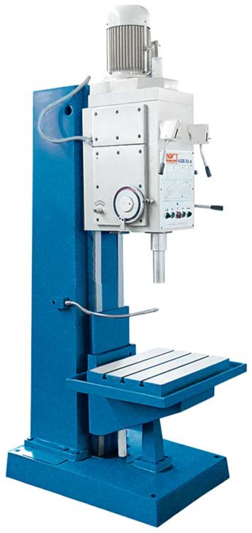 KSB 25A - El diseño rígido de columna en caja reduce la torsión y las vibraciones garantizando una capacidad total para taladrar, escariar y roscar