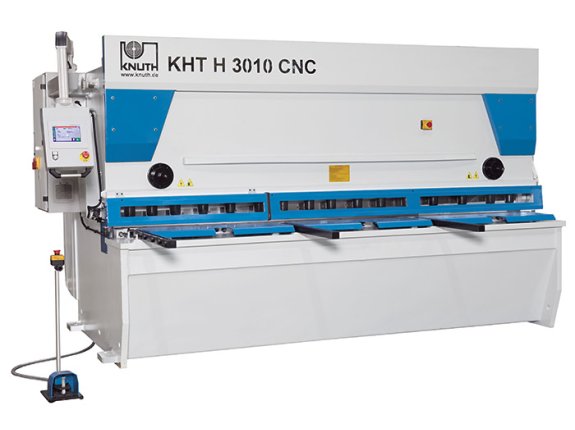 KHT H 3006 CNC - Guided guillotine shear with high cutting performance, adjustable cutting angle and proven Cybelec CNC control system